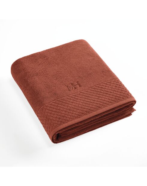 Maxi drap de bain Eden terracotta - 100x150 cm