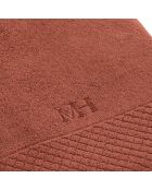 Maxi drap de bain Eden terracotta - 100x150 cm