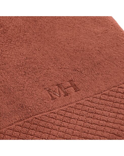 Maxi drap de bain Eden terracotta - 100x150 cm