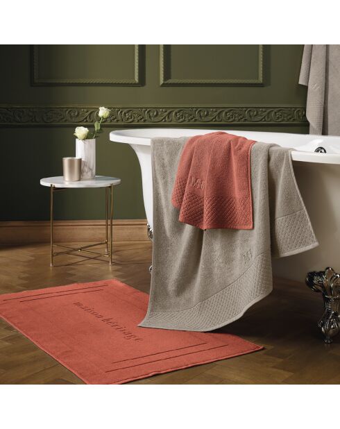Maxi drap de bain Eden terracotta - 100x150 cm