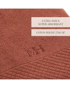 Maxi drap de bain Eden terracotta - 100x150 cm