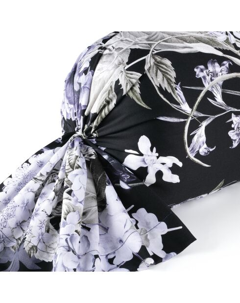 Nackenetui aus Baumwollsatin in Hortensia, 43 x 210 cm, Dunkelblau