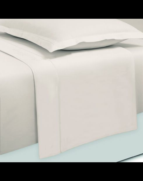 Maxi-Set Bettlaken + Spannbetttuch + quadratische Kissenbezüge Baumwollsatin Uni Taupe 05