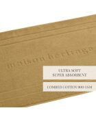 Mosterdgele badmat - 60x100 cm