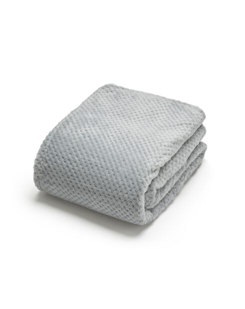 Coperta in pile Ruben grigia - 130x160 cm