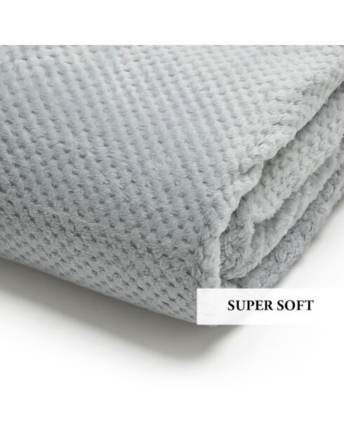 Coperta in pile Ruben grigia - 130x160 cm
