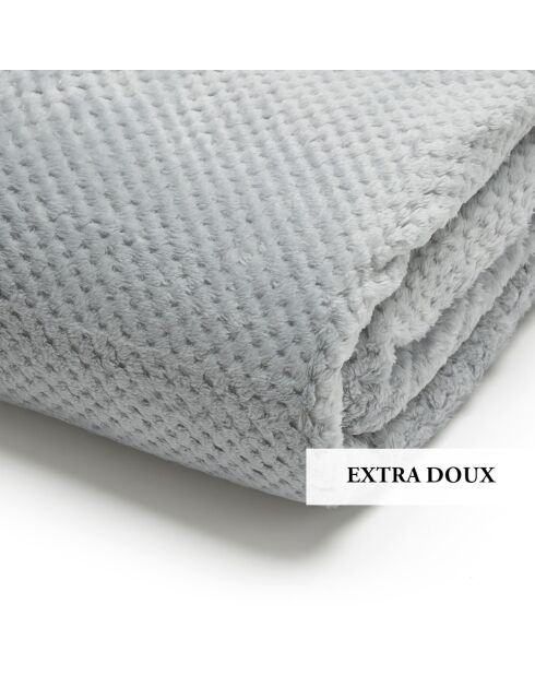 Coperta in pile Ruben grigia - 130x160 cm