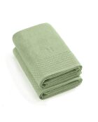 Eden Badetuch 2er-Set, mandelgrün, 2 Stück (70x140 cm)