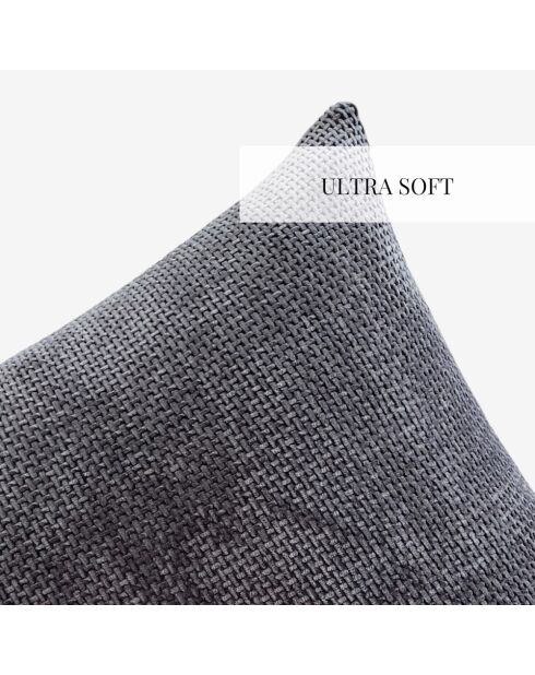 Fodera per cuscino Marisse grigio scuro - 45x45 cm