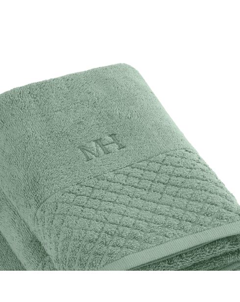 Set di 2 asciugamani + 2 teli da bagno Eden verde bottiglia - 2x (50x100 cm)