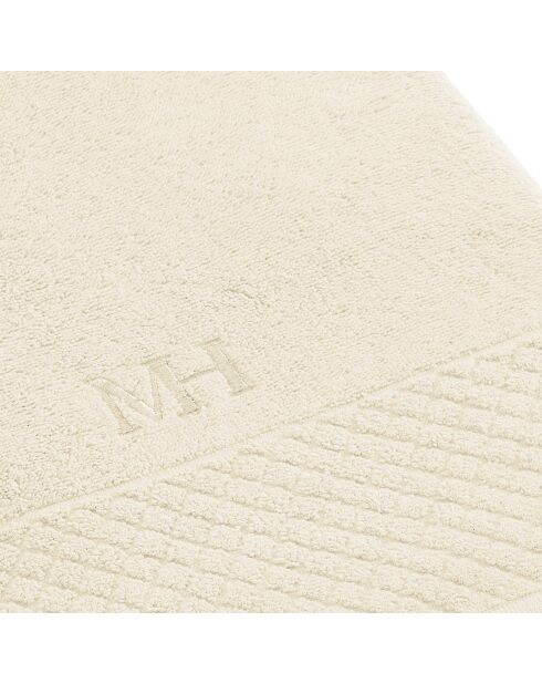 Drap de bain coton peigné LT Eden ivoire - 100x150 cm