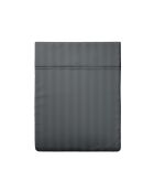 Bettlaken Dobby Stripe aus gewebtem Baumwollsatin Dunkelgrau