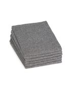 Serviette coton Gris - 6x(40x40 cm)