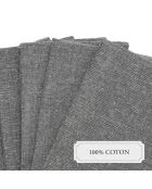 Serviette coton Gris - 6x(40x40 cm)