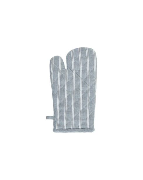 Schürze, Ofenhandschuh und Topflappen aus Baumwolle Blau - 60x90 cm + 17x32 cm + 20x20 cm
