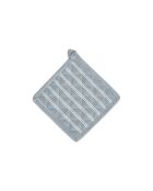 Schürze, Ofenhandschuh und Topflappen aus Baumwolle Blau - 60x90 cm + 17x32 cm + 20x20 cm