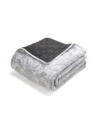 Couvre-lit satin de coton Fleur de prestige beige - 220x250 cm