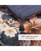 Dekbed met kwastjes Donkerblauwe honingbloem - 140x200 cm