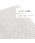 Set de 2 serviettes Eden blanches - 2x(50x100 cm)