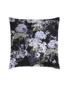 Lot de 2 taies d'oreiller satin de coton Hortensia bleu foncé