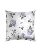 Lot de 2 taies d'oreiller satin de coton Hortensia bleu foncé