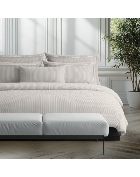 Custodia Dauphine in cotone percalle tortora - 43x210 cm