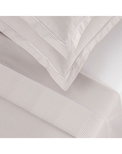 Custodia Dauphine in cotone percalle tortora - 43x210 cm