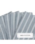 Serviette coton Bleu - 6x(40x40 cm)