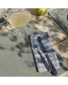Serviette coton Bleu - 6x(40x40 cm)