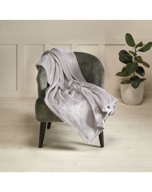 Uni Fleecedecke, 180 x 220 cm, taupe