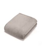 Uni Fleecedecke, 180 x 220 cm, taupe