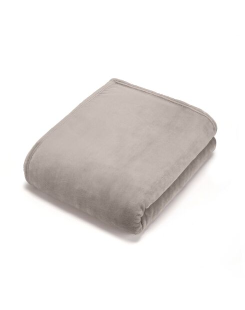 Uni Fleecedecke, 180 x 220 cm, taupe