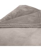 Uni Fleecedecke, 180 x 220 cm, taupe