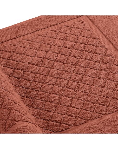 Tapis de bain terracotta - 50x70 cm