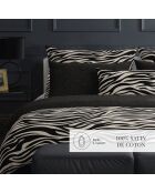 Custodia in raso di cotone marrone Zebra Dreams - 43x210 cm