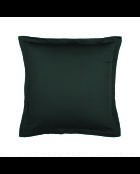 Juego de 2 fundas de almohada de satén de algodón gris liso 03