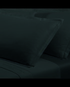 Juego de 2 fundas de almohada de satén de algodón gris liso 03