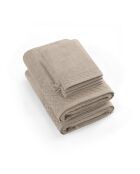 LT Eden Badewäsche-Set aus gekämmter Baumwolle, Taupe, 2 Stück (50 x 100 cm)