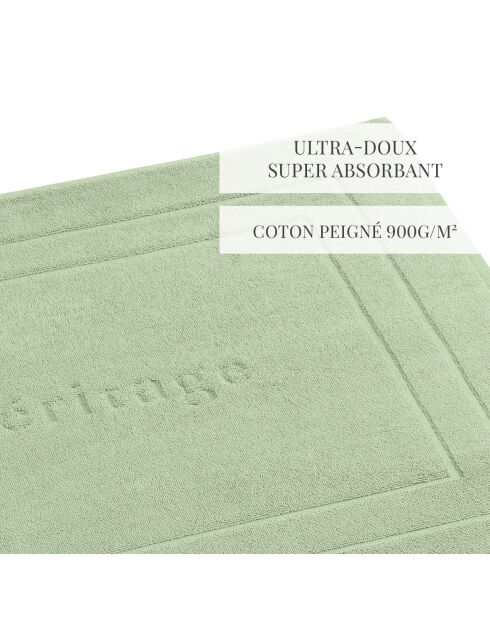 Alfombra de baño verde pradera - 60 x 100 cm