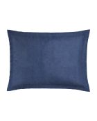 Set aus 2 blauen Hortensien-Kissenbezügen aus Baumwollsatin — 2 x (50 x 70 cm)