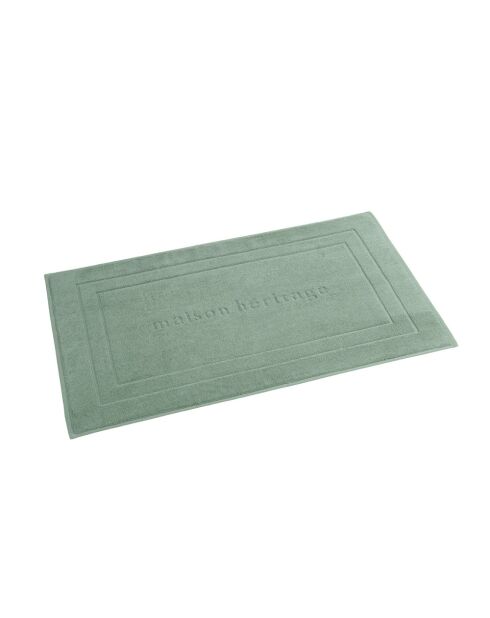 Alfombra de baño verde botella - 60x100 cm