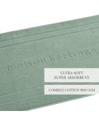 Alfombra de baño verde botella - 60x100 cm