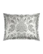 Set aus 2 schwarzen Fleur de Prestige Kissenbezügen aus Baumwollsatin — 2 Stück (50 x 70 cm)
