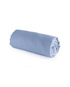 Drap-housse satin de coton Uni bleu 02