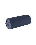 Drap-housse satin de coton Amélia bleu 04