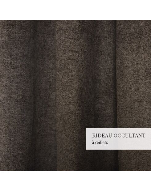 Rideau Santorin gris foncé - 140x220 cm