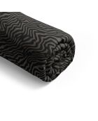 Lenzuolo con angoli elasticizzati in cotone satinato marrone zebra dreams