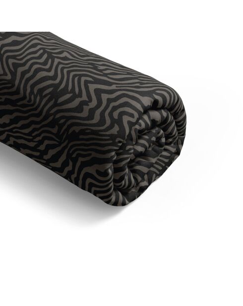 Lenzuolo con angoli elasticizzati in cotone satinato marrone zebra dreams
