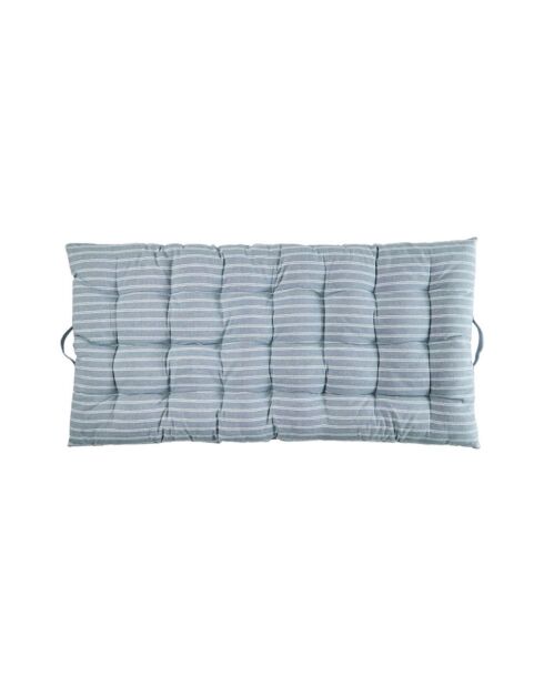 Blaue Baumwoll-Bodenmatratze - 60x120x4 cm