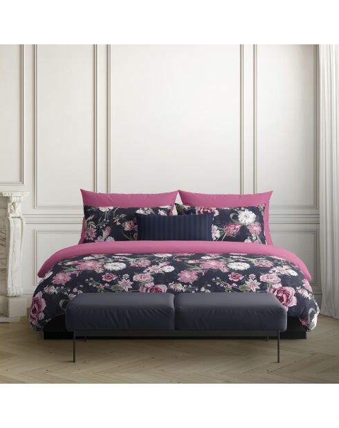 Set aus 2 rosafarbenen Nachtkissenbezügen aus Baumwollsatin von Eclat — 2 x (50 x 70 cm)
